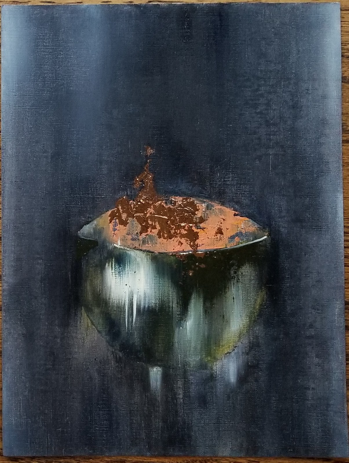 Black and Copper Bowl — painting by Anjali