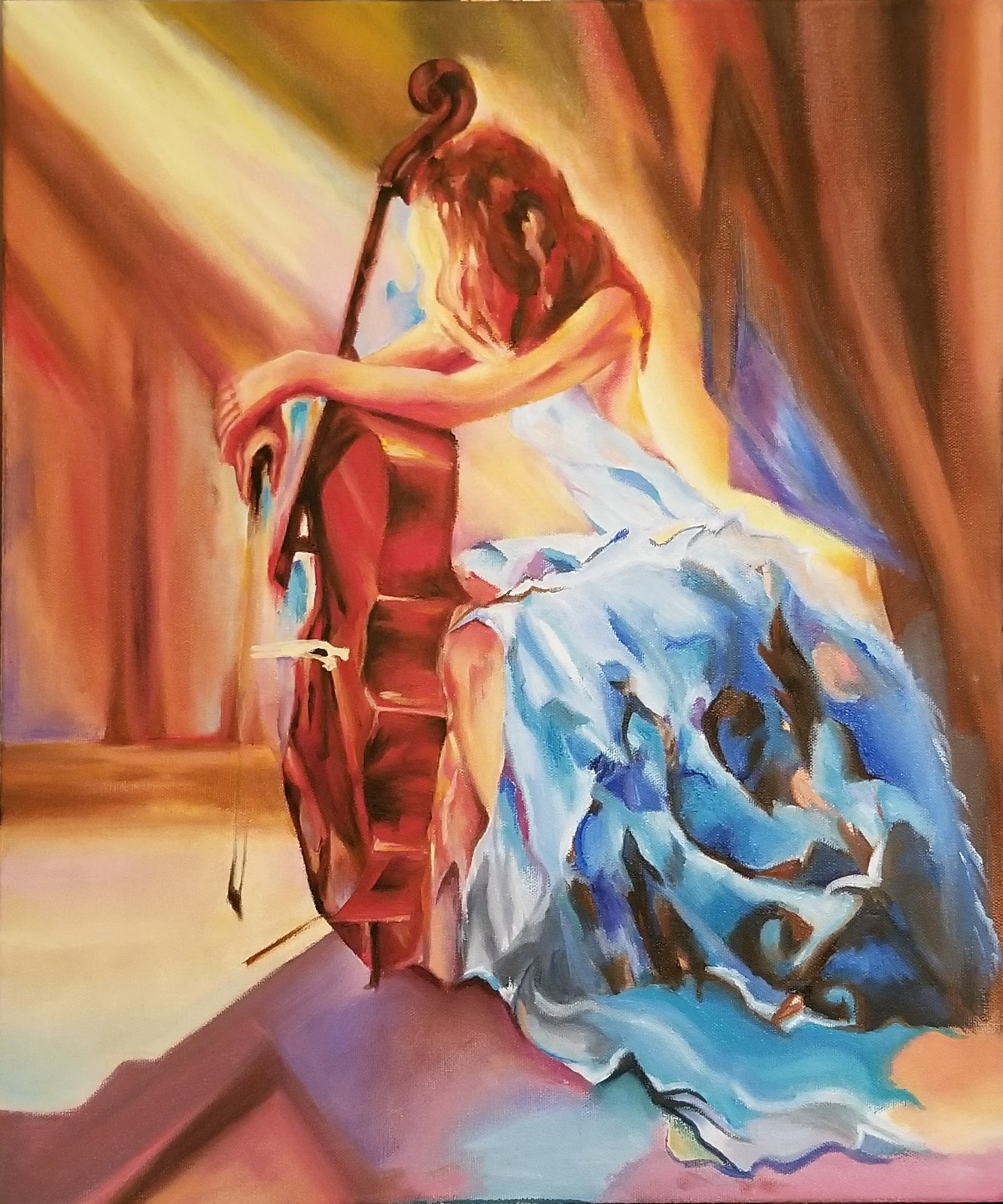 Blue Melody — painting by Anjali