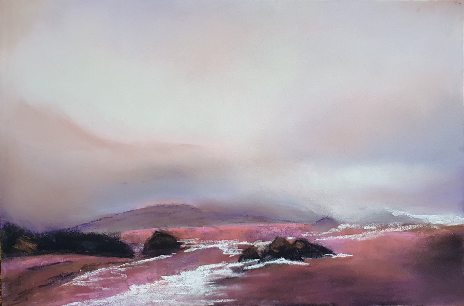Pink Sunset — painting by Anjali