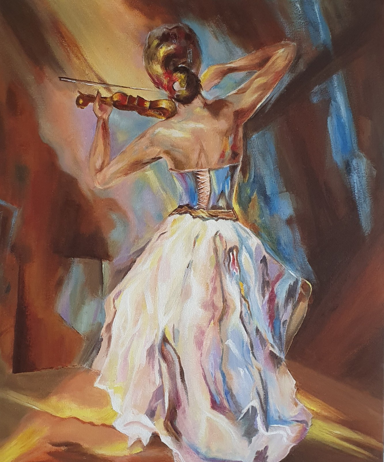 White Melody — painting by Anjali