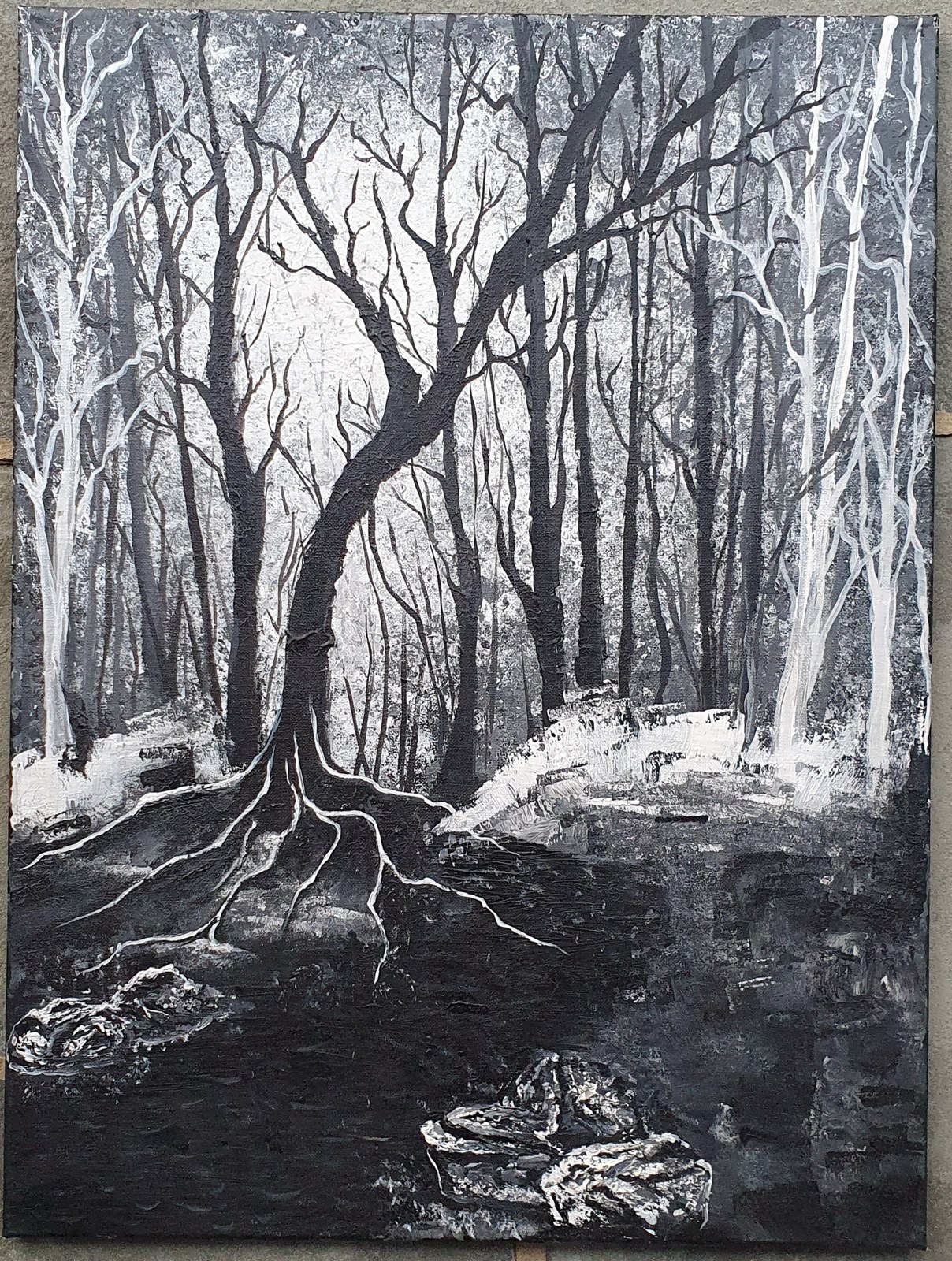 Winter Forest — painting by Anjali