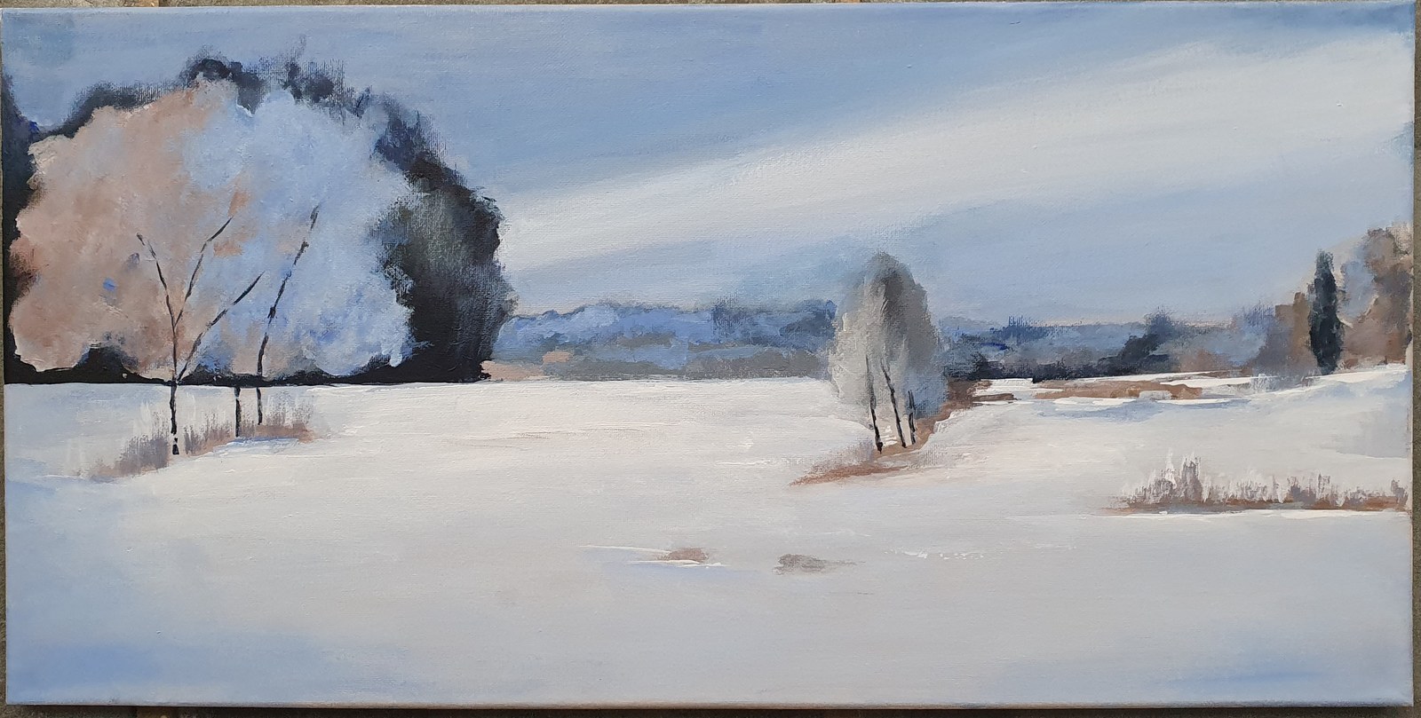 Winter In New Hampshire — painting by Anjali