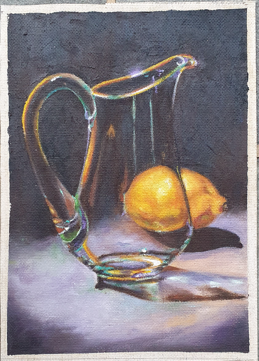 Glass Jar & Lemon